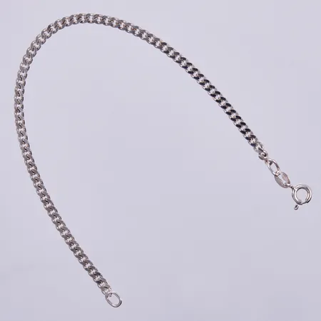Armband Pansar, längd ca 18,5cm, bredd ca 3mm, silver 925/1000 Vikt: 4 g