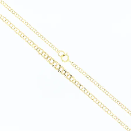 Collier doserad Bismarck, 42cm, bredd 2-4,5mm, 18K. Vikt: 4 g