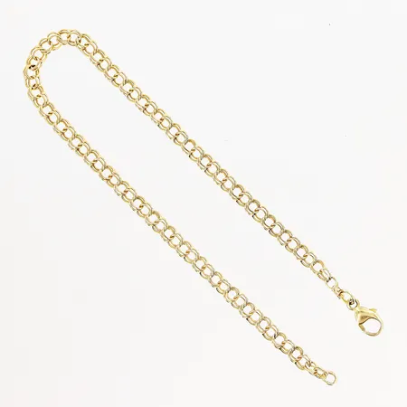 Armband Bismarck, 19cm, bredd 3,2mm, 18K. Vikt: 3,1 g