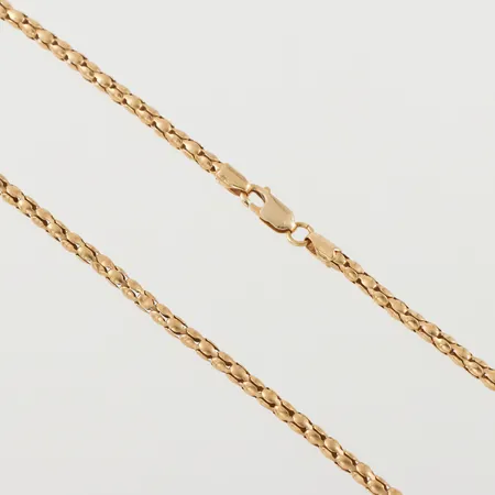 Collier, längd 46 cm, bredd 3.1 mm, 14k.OBS! Skickas tidigast 4/8 pga. semesterstängt. Vikt: 10,6 g