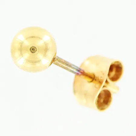 Enstaka örhänge, kula, Ø3,8mm, 18K. Vikt: 0,2 g