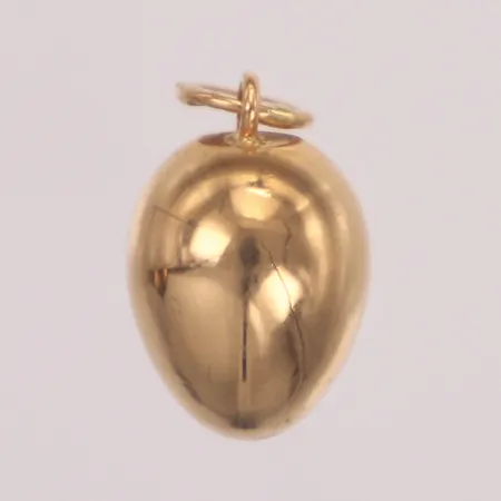 Hänge droppe, längd 15,3mm, bredd 7,8mm, solid, 18K  Vikt: 5 g