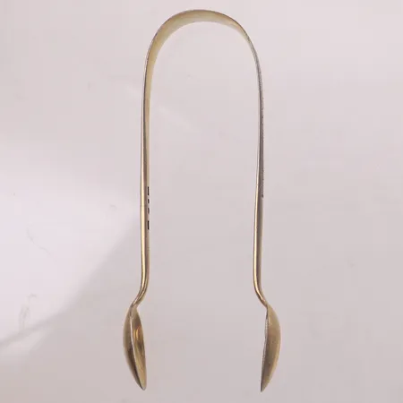 Sockertång, längd 11cm, förgyllt silver 830/1000 Vikt: 23,5 g