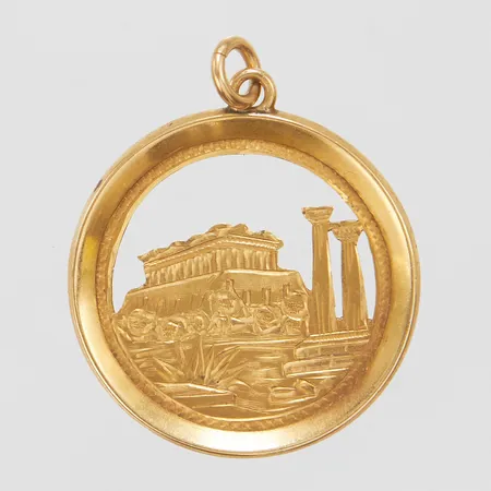Hänge, Akropolis, genombruten, Ø33mm, 18K Vikt: 4,5 g