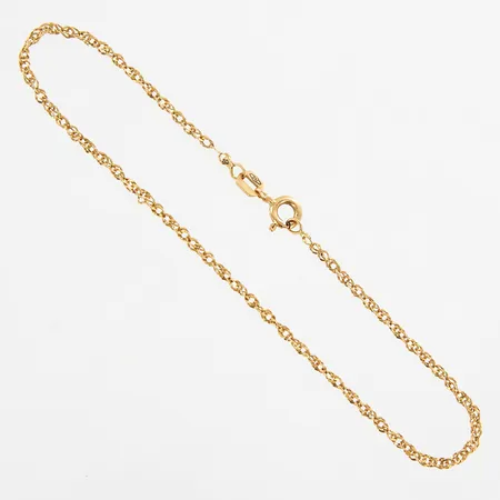 Armband Singapore 19,5cm, bredd: 1,8mm, 18K,  Vikt: 1,3 g