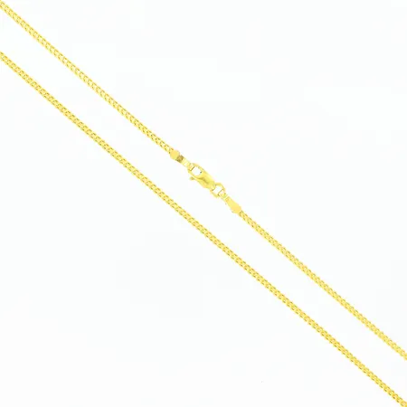 Kedja, 40cm, bredd 1,4mm, 21K. Vikt: 4,4 g