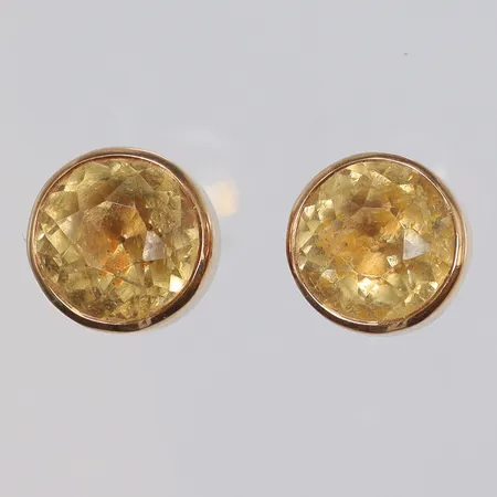 Ett par örhängen med stenar, Øca13mm, 18K  Vikt: 8,1 g