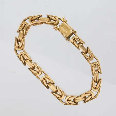 Armband, Kejsarlänk, längd: 21,5cm, bredd: 8,4mm, 18K. Vikt: 98 g