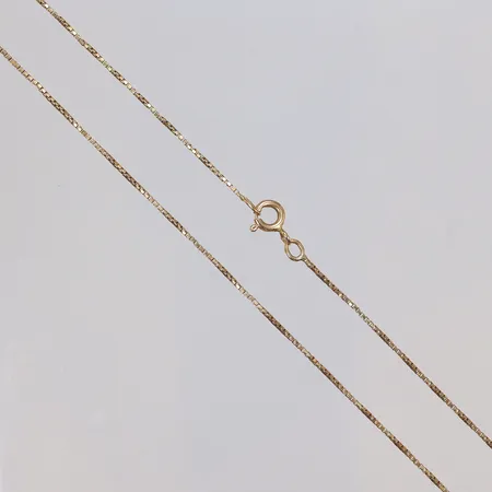 Kedja Venezia, 48,5cm bredd 1mm, ojämna länkar, 18K  Vikt: 3,3 g