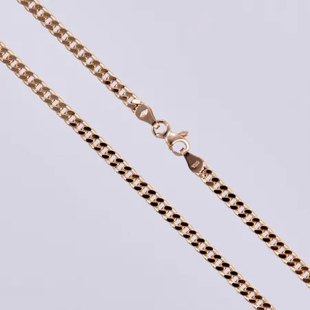 Halskedja Pansar, GHA, längd: ca 47,5cm, bredd: ca 3mm, 18K  Vikt: 9,1 g