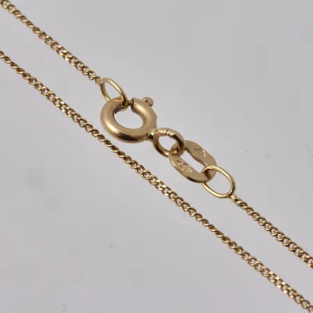 Kedja i 18K guld, 42cm, Pansar, bredd 0,46mm, vikt 1,4g.
