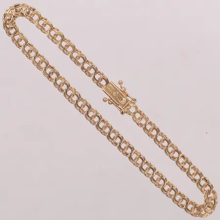 Armband Bismarck, längd 20,5cm, bredd 5mm, 18K Vikt: 7,8 g