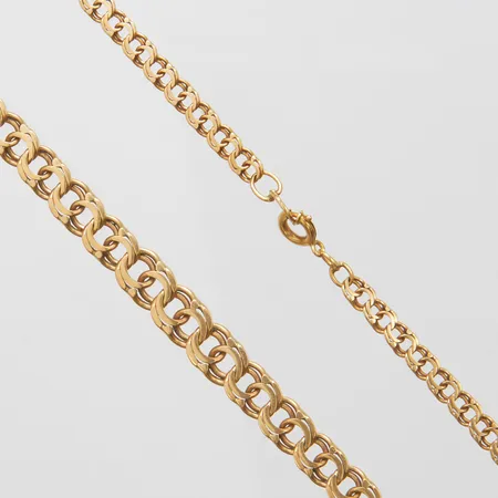 Collier, doserad Bismarck, längd: 45,2cm, bredd: 3,3-6mm, 18K Vikt: 11,9 g