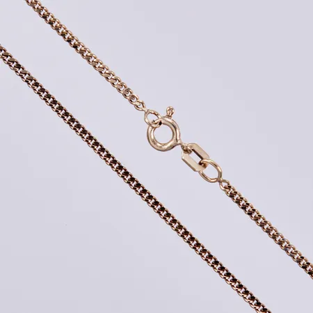 Halskedja Pansar, längd ca42,5cm, bredd ca 2mm, förgyllt silver 835/1000  Vikt: 3,6 g