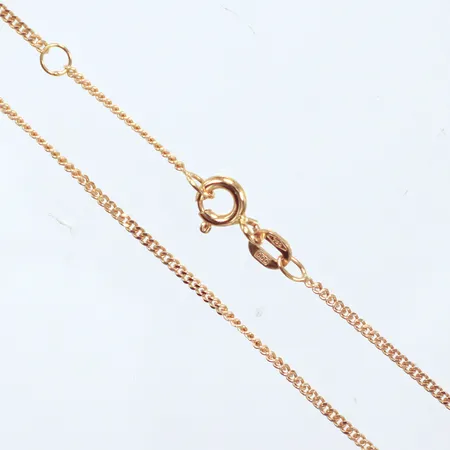 Kedja 35-37cm pansar, bredd: 1,2mm, 18K Vikt: 2,1 g