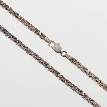 Collier Kejsarlänk, längd ca 70 cm, bredd 3.4 mm,silver 925/1000. Vikt: 44 g