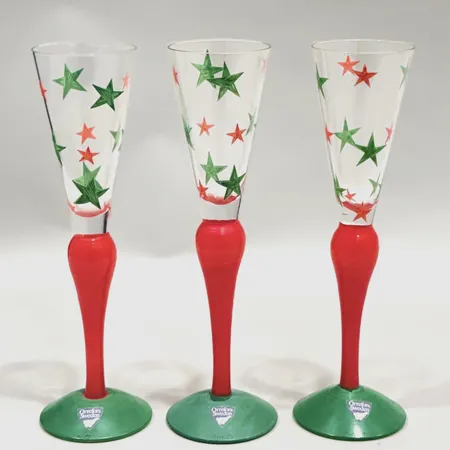 3 Snapsglas, Clown, design Anne Nilsson F, Orrefors, höjd: ca 18,5cm, signerad, etikettmärkt. 
