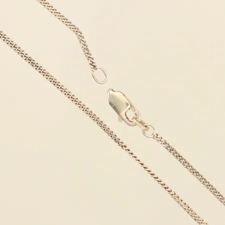 Kedja Pansar, längd 43cm, bredd 1,6mm, defekt lås, 925/1000 silver Vikt: 3,2 g
