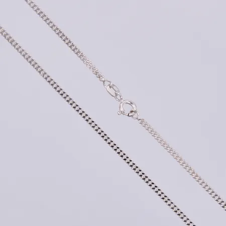 Halskedja Pansar, längd ca 60cm, bredd ca 2mm, silver 925/1000  Vikt: 7,3 g