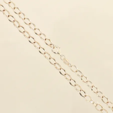 Collier, längd 41,5cm, bredd 5mm, 925/1000 silver  Vikt: 11 g