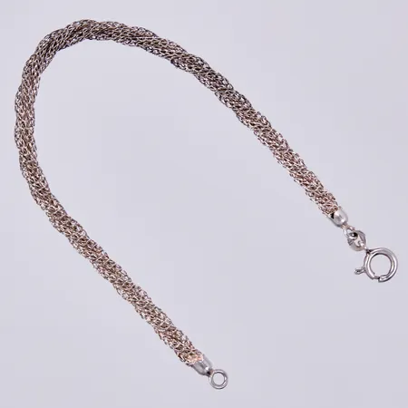 Armband, längd: ca 19,8cm, bredd: ca 2-4mm, 900/1000 Vikt: 5 g