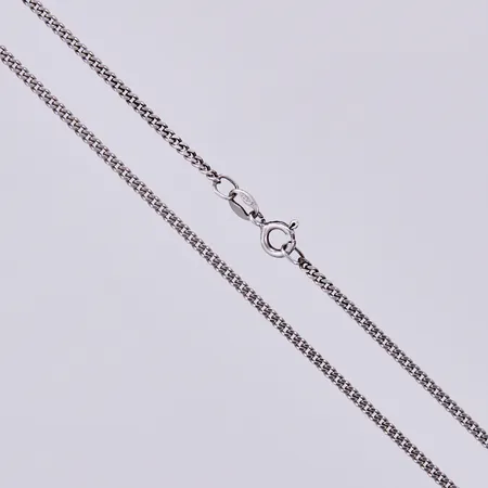Kedja pansar, längd: ca 45cm, bredd: ca 2mm, 925/1000, silver Vikt: 4,9 g
