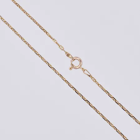 Kedja Ankarlänk, längd: ca 46,5, bredd: ca 1 mm, 14K Vikt: 2,9 g