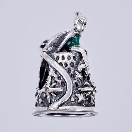 Berlock med emalj Disney Tingeling Pandora, längd ca 1,4cm, bredd ca 9mm, silver 925/1000  Vikt: 1,8 g