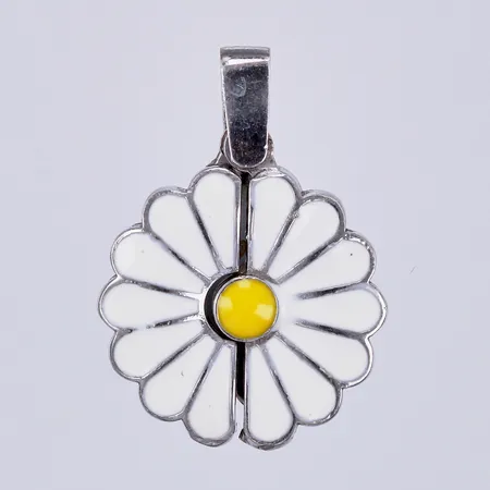 Hänge Prästkrage, "Love You Mum", längd ca 2,4cm, bredd ca 16mm, öppningsbar, silver 925/1000  Vikt: 2,2 g
