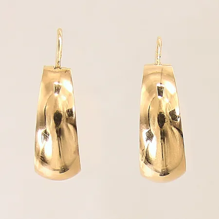 Ett par örhängen creoler, Ø20mm, bredd: 5,6-8mmm, 18K  Vikt: 4,8 g
