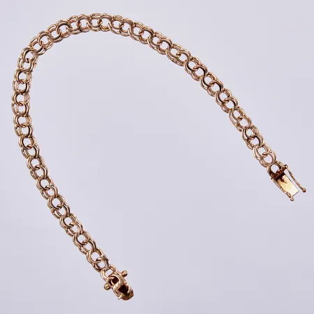 Armband Bismarck, längd ca 18,5cm, bredd ca 5mm, Metallmanufaktur Ab år 1964, 18K Vikt: 8,4 g