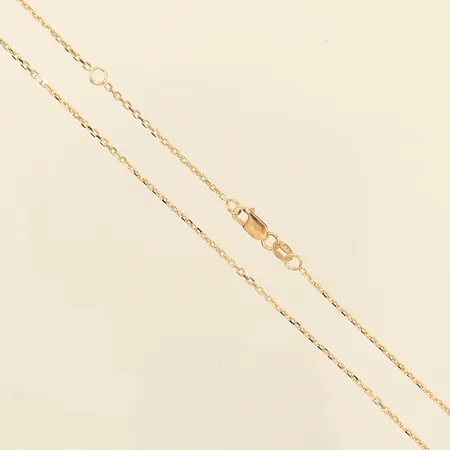 Kedja Ankar, längd 46-49cm, bredd 0,9mm, 14K  Vikt: 2,8 g
