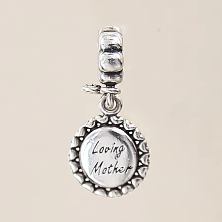 Berlock, "Loving Mother", Pandora, 25x3,8-12,4mm, silver 925/1000 Vikt: 3,9 g