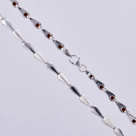 Collier, längd ca 43cm, bredd ca 5mm, GHA, silver 925/1000 Vikt: 34,8 g