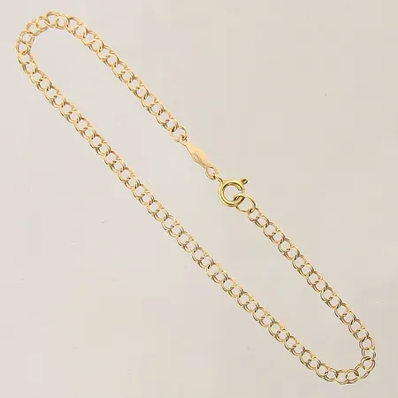 Armband Bismarck, längd: 18,5cm, bredd: 2,8mm, 18K  Vikt: 1,6 g