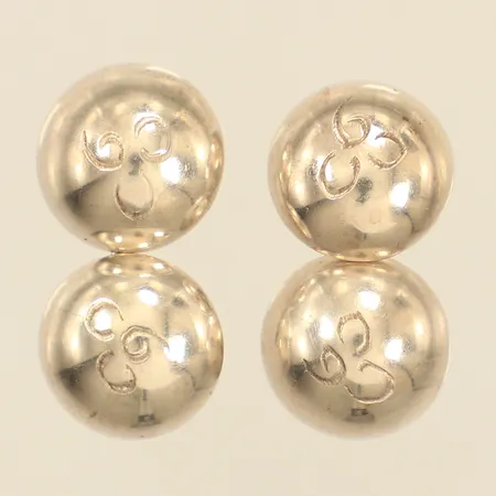 Ett par manschettknappar, bredd 13mm, 830/1000 silver  Vikt: 4,9 g