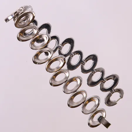 Armband, längd 20cm, bredd 16mm, stål. 