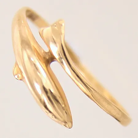 Ring Fisk, stl: 17, bredd: 1,1-6mm, GHA, 18K  Vikt: 1,3 g