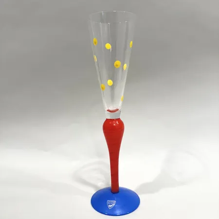 Champagneglas, Clown, design Anne Nilsson F, Orrefors, höjd: ca 26,5cm, signerad, etikettmärkt. 