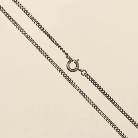 Kedja Pansar, längd 44m, bredd 1,9mm, skadat lås, silver  Vikt: 4 g