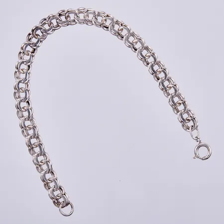 Armband Bismarck, längd ca 20cm, bredd ca 7mm, silver Vikt: 14,8 g