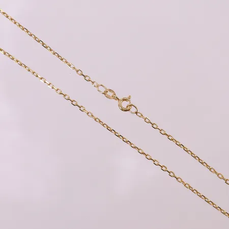 Kedja Ankar, längd 39,5cm, bredd 1,7mm, 9K.  Vikt: 2,4 g
