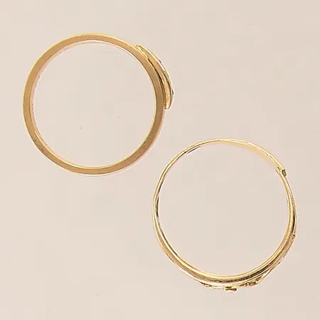 Ringar, defekt, gravyr, 18K Vikt: 6,3 g