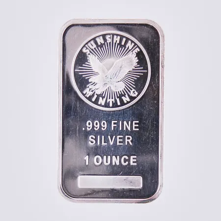 Tacka Sunshine Minting 1 Ounce, silver 999/1000 Vikt: 31,3 g