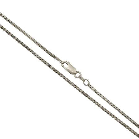 Halskedja Venezia, silver 925/1000, Guldfynd (GFAB), längd 60,5 cm, bredd 1,7 mm Vikt: 10,7 g