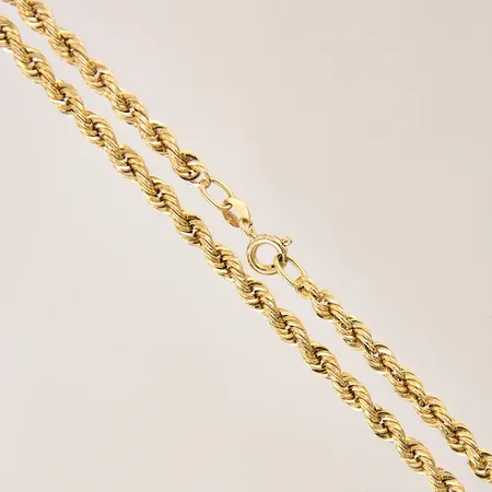 Kedja Cordell, längd: 45,5cm, bredd: 3,6mm, smärre bucklor, 18K  Vikt: 6,7 g
