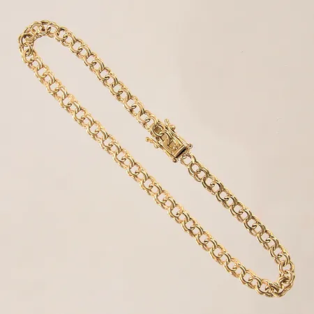 Armband Bismarck, längd: 19cm, bredd: 4mm, 18K  Vikt: 5,7 g