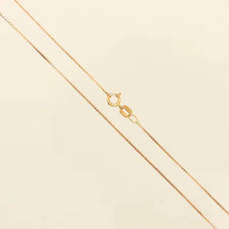 Kedja Venezia, längd 46cm, bredd 0,7mm, 14K  Vikt: 1,3 g