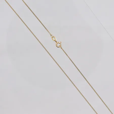 Kedja Pansar, 48cm, bredd ca 1mm, GHA, 18K Vikt: 1,8 g