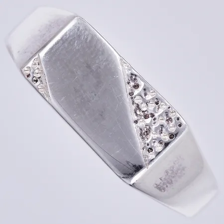 Klackring, stl ca 21, bredd ca 2-8mm, GFAB, silver 925/1000 Vikt: 7,8 g